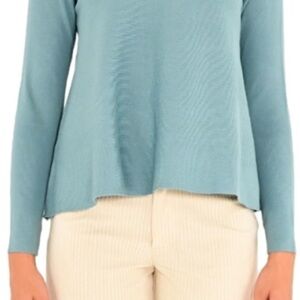 Chic Teal Long Sleeve Sweater